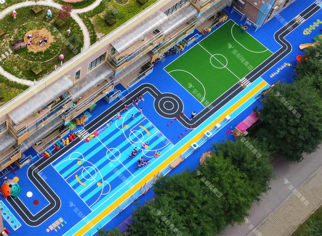 幼儿园户外场地设计,幼儿园人造草坪